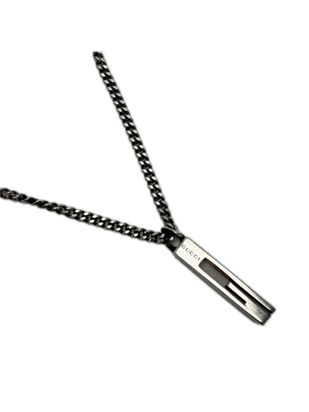 Gucci Cutout G 925 Sterling Silver Pendant